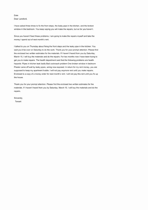 Letter to Landlord for Repairs Elegant 24 Plaint Letters Templates Free Templates In Doc Ppt Pdf &amp; Xls