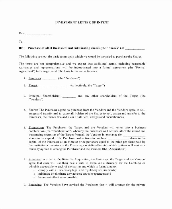 Letter to Shareholders Template Best Of Sample Letter Of Intent 47 Examples In Pdf Word