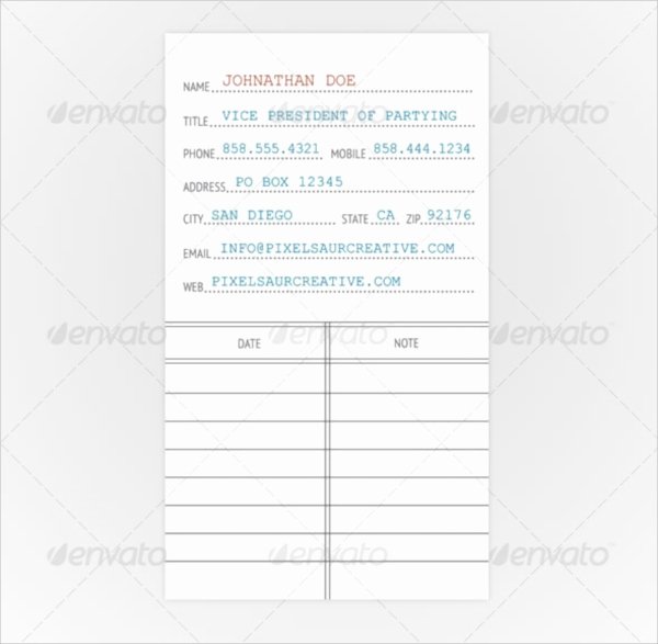 Library Card Template Microsoft Word Unique 15 Library Card Templates Psd Vector Eps