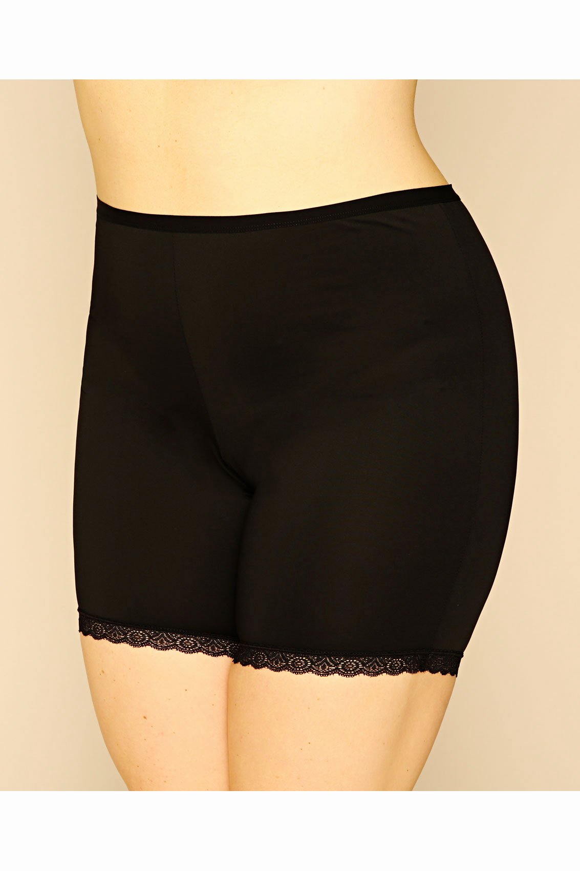 Like Us On Facebook Template New Black Thigh Smoother Brief with Lace Detail Hem Plus Size 14 to 36