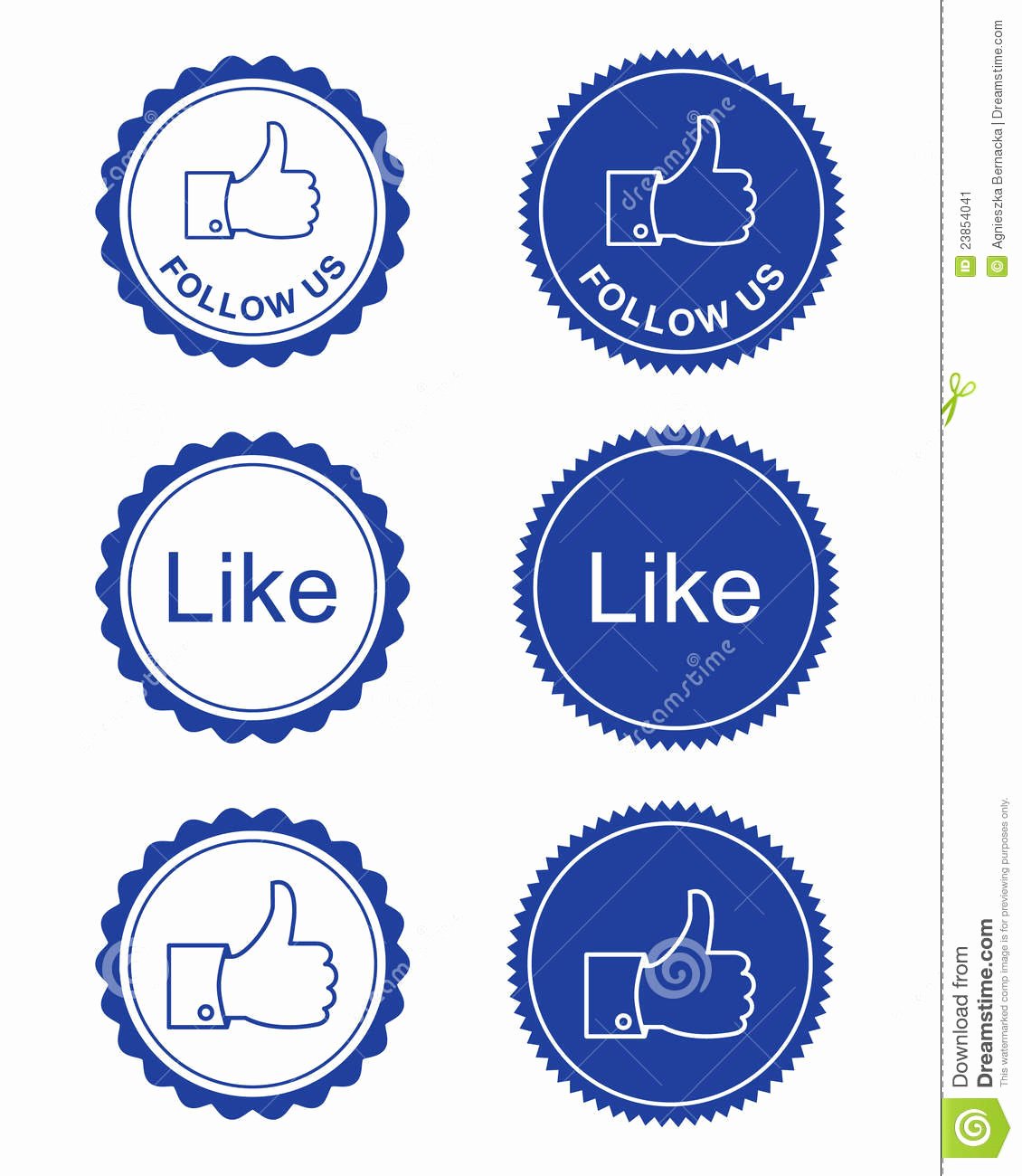 Like Us On Facebook Vector Fresh Like Follow Us buttons Stock Image Image
