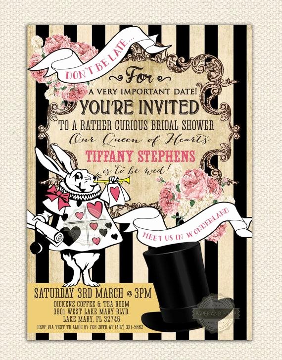 Mad Hatters Tea Party Invites New Mad Hatter Tea Party Invitations Printable