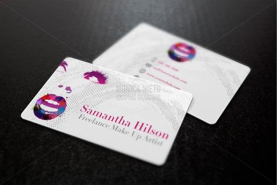 Makeup Artist Bussiness Cards Lovely Printable Makeup Artist Business Cards Freelance Makeup Artist Cosmetician Pink Beauty