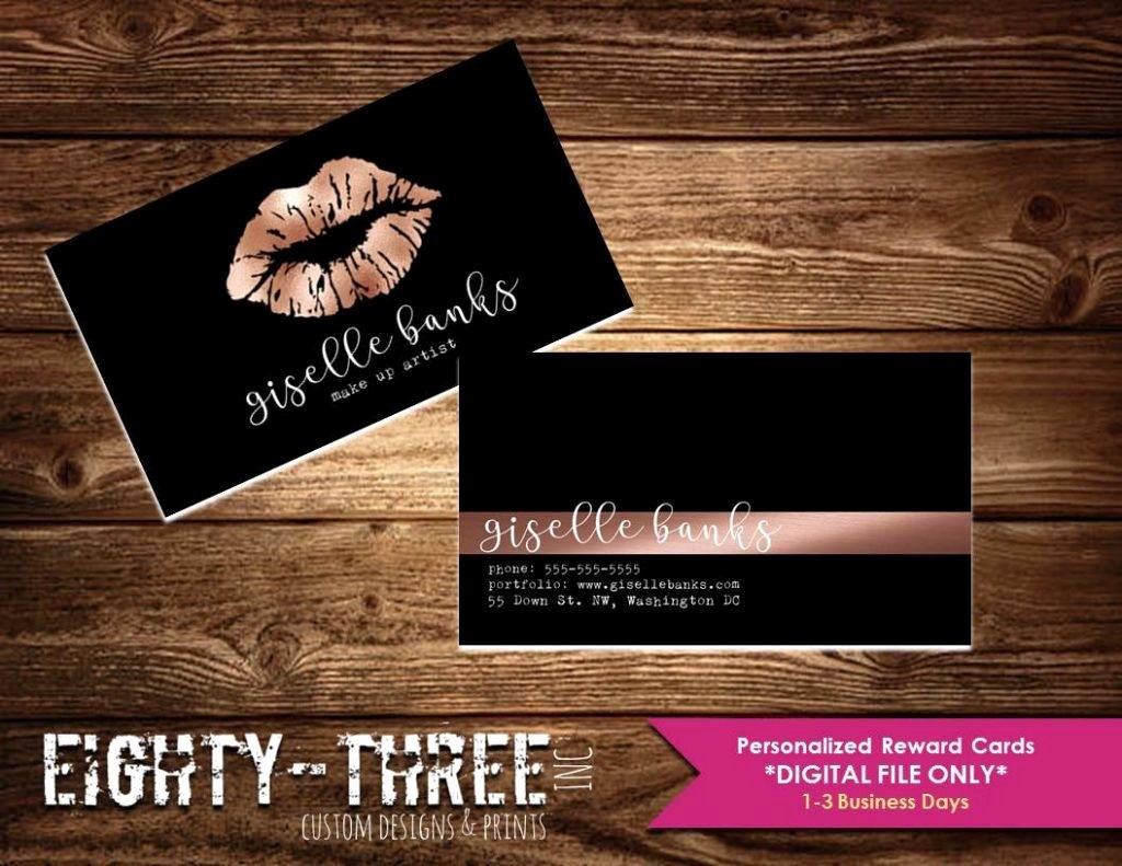 Makeup Artist Bussiness Cards Unique 27 Makeup Artist Business Card Designs &amp; Examples Word Psd Ai Vector Eps
