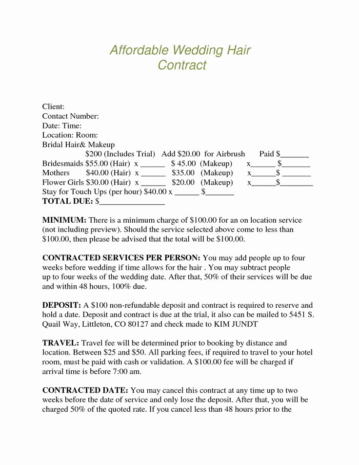 Makeup Artist Contract Template Luxury 11 Best Ce Upon A Bride Florida Images On Pinterest