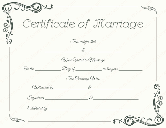 Marriage Certificate Template Microsoft Word Elegant Standard Marriage Certificate Template Dotxes