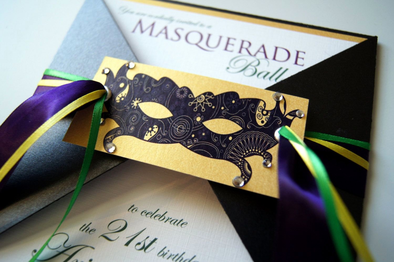 Masquerade Ball Invitations Free Templates Luxury Ariannes Masquerade Ball Custom Invitation Suite $6 00 Via Etsy Masquerade