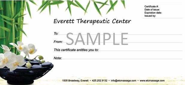 Massage Gift Certificate Template Luxury 29 Of Massage Gift Certificate Template