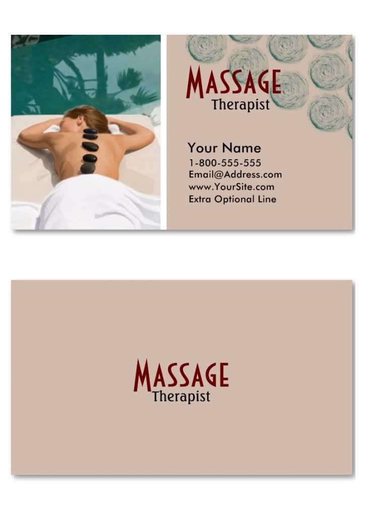 Massage therapist Business Cards Example Elegant R and R Massage therapy Business Cards Sample