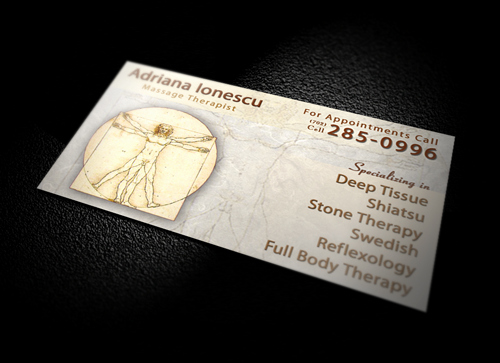 Massage therapy Business Cards Beautiful Adriana Ionescu Massage Cards Dre5 Productions Las Vegas Video Production
