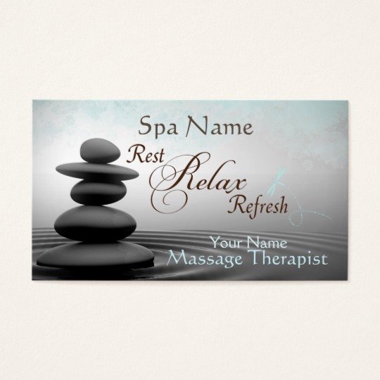 Massage therapy Business Cards Unique Mystic Zen Design Massage therapist Business Card