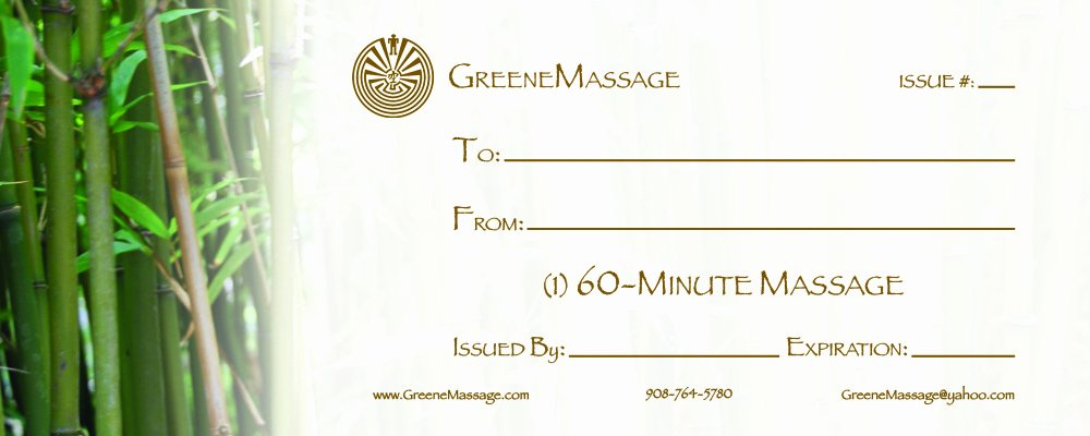 Massage therapy Gift Certificate Template Unique Gift Certificates