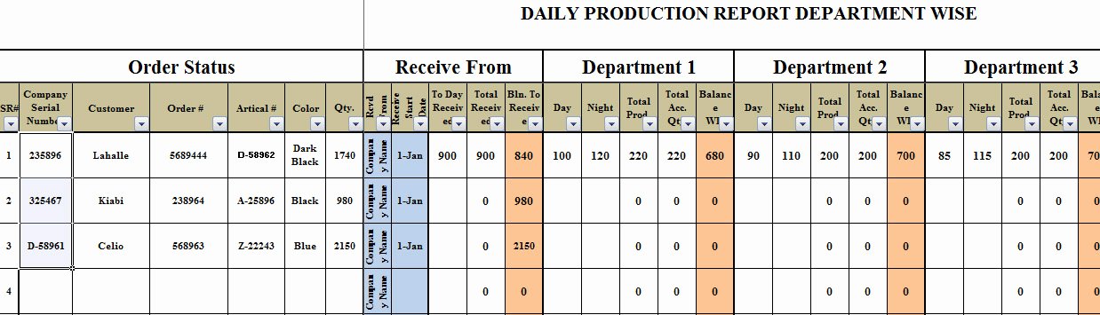 Master Production Schedule Excel New Excel Based Daily Production Planning Template Trainingable