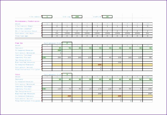 Master Production Schedule Template Excel Elegant 6 Production Schedule Template Excel Free Exceltemplates