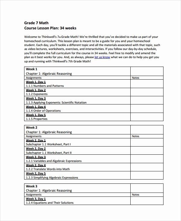 Math Lesson Plan Template Awesome Sample Math Lesson Plan Template 10 Free Documents Download In Pdf Word