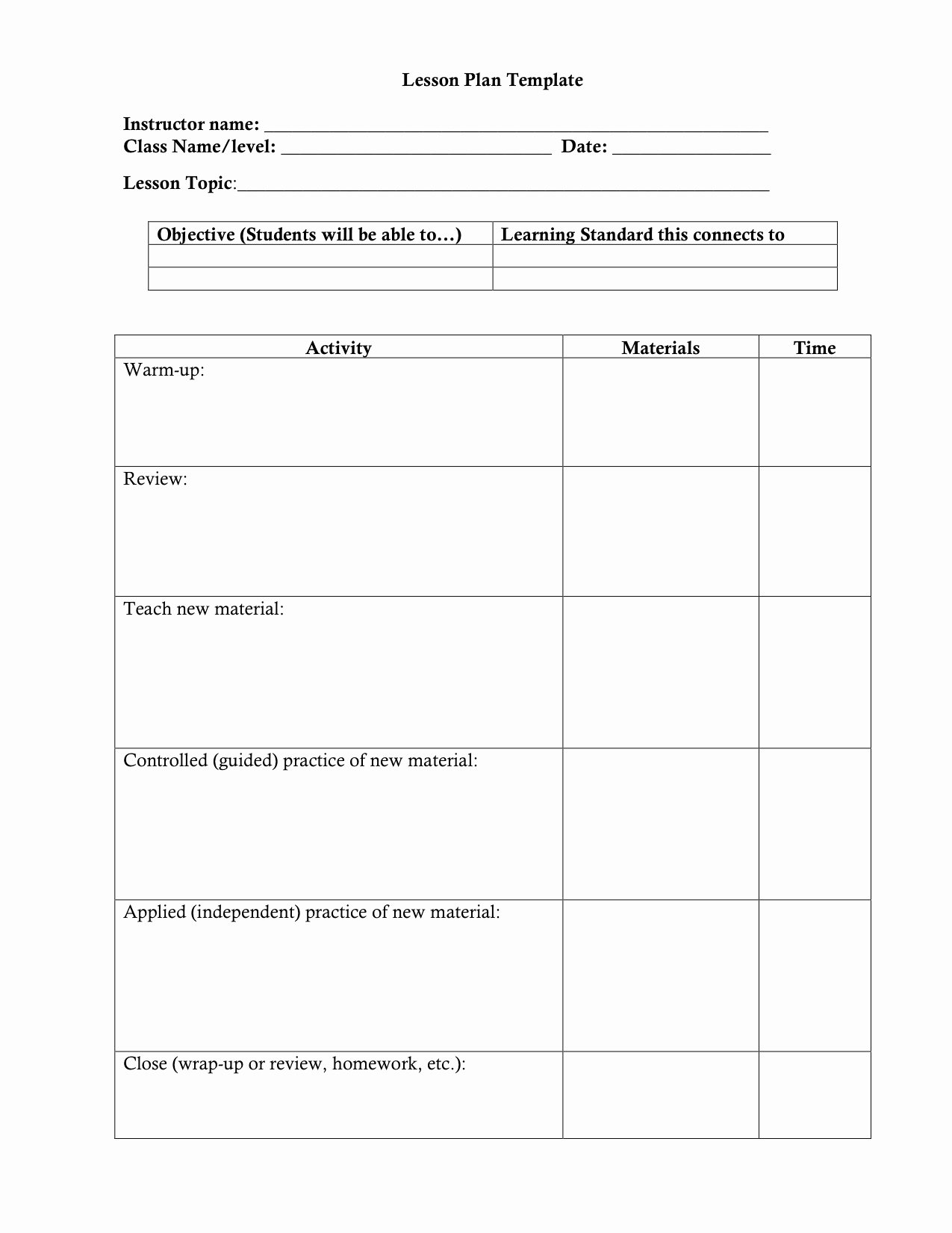 Math Lesson Plan Template Elegant 14 Best Of Meeting and event Planning Worksheet Blank Math Lesson Plan Template event