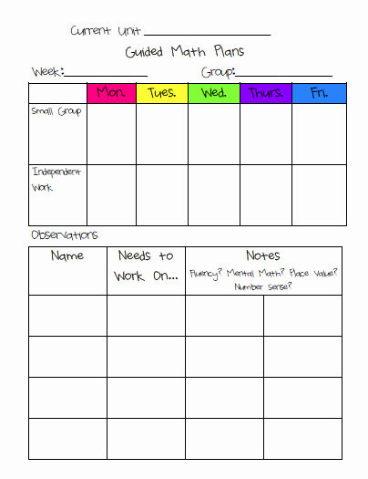 Math Lesson Plan Template Unique the Creative Apple Guided Math Loads Of Ideas for organizing Running Guided Math Stations