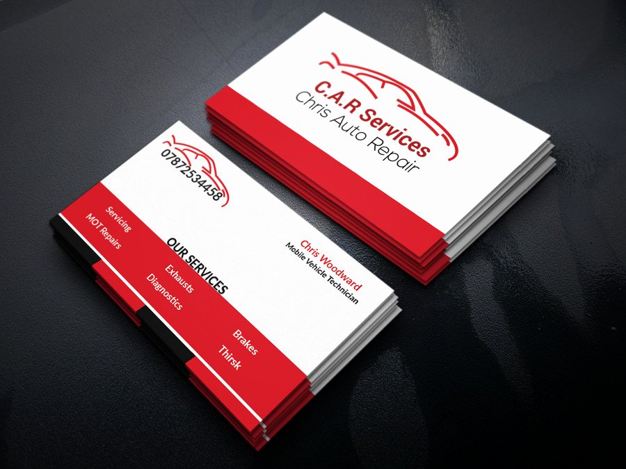 Mechanic Business Cards Templates Free Best Of Entry 49 by Nayeemasiddiqua for Design Car Mechanic Business Card