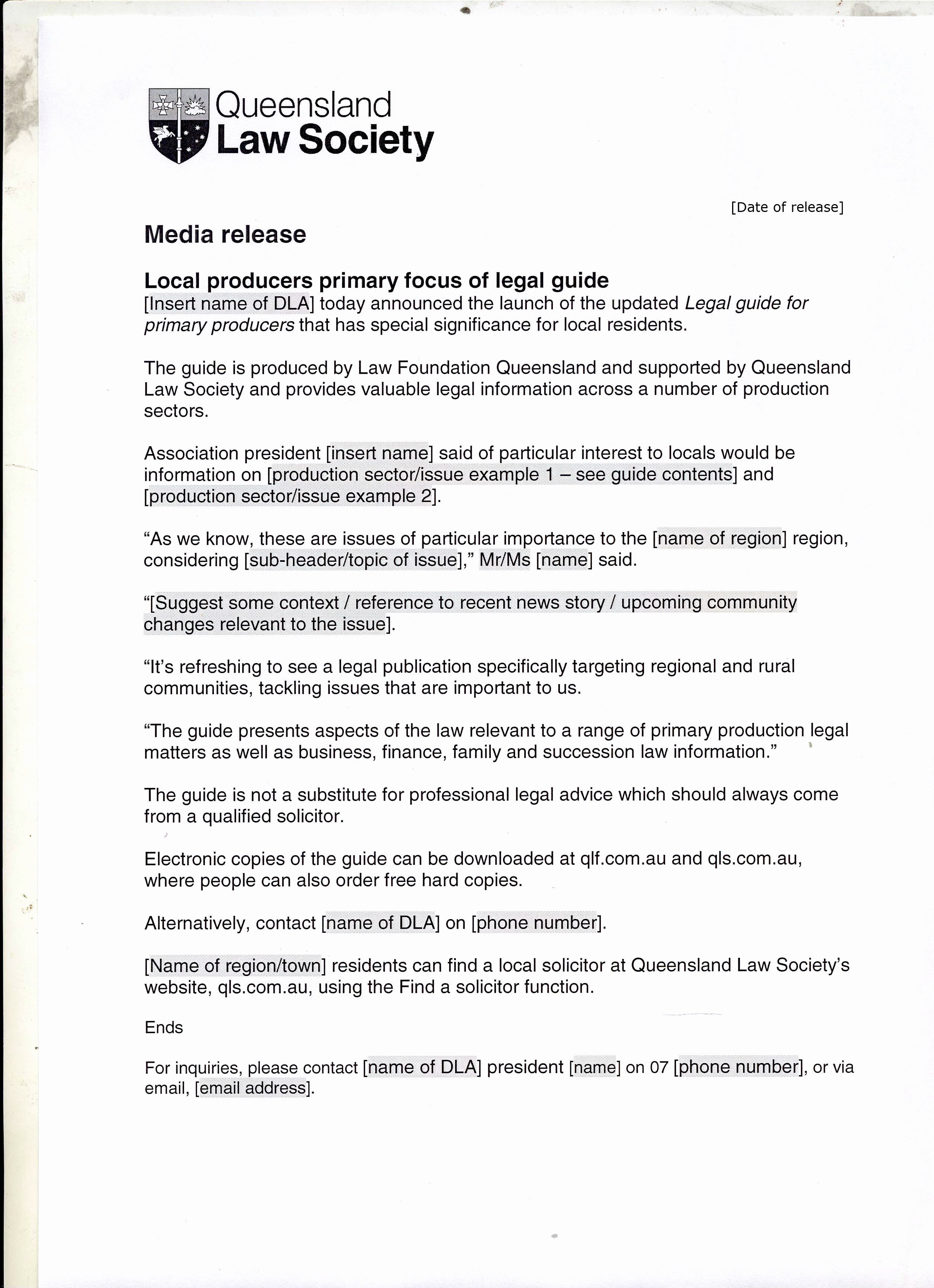 Media Release form Template Elegant Media Release Template Local Producers Primary Focus Of Legal Guide