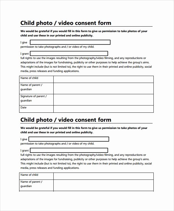 Media Release forms Template Lovely Sample Permission form Template 9 Free Documents Download In Pdf