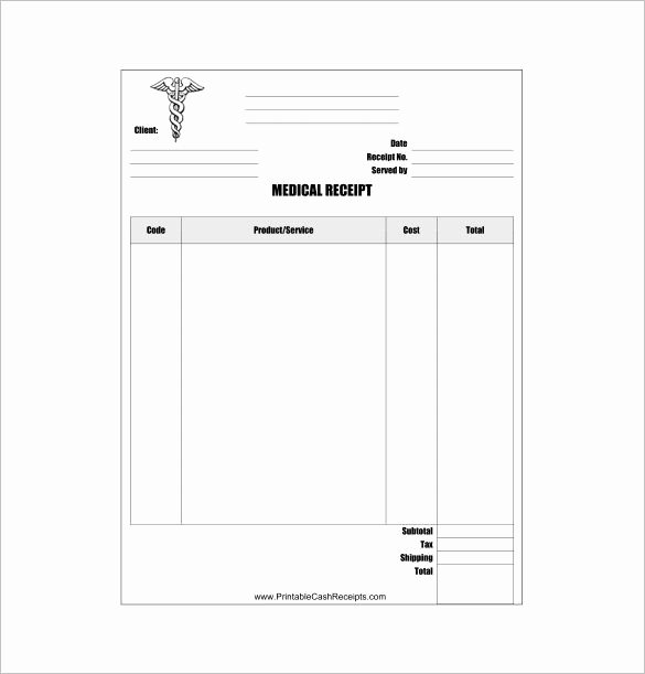 Medical Bill Template Pdf Best Of Medical Receipt Template â 16 Free Word Excel Pdf