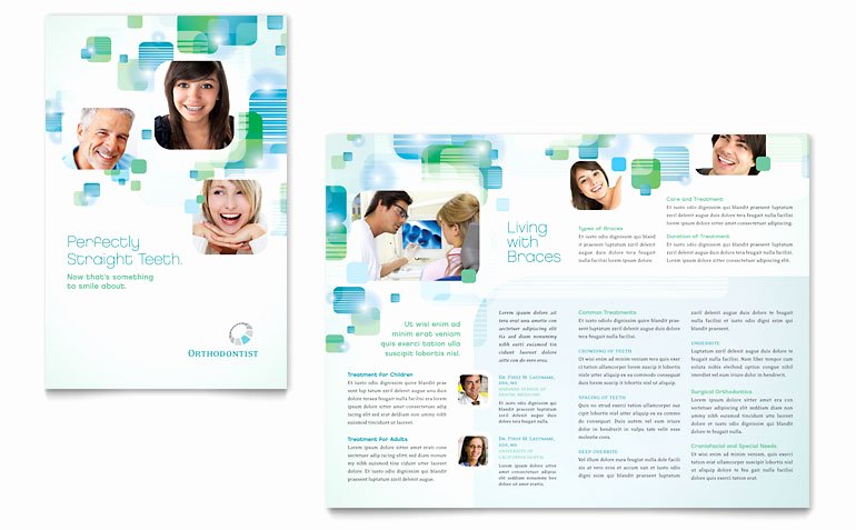 Medical Brochure Templates Free Inspirational orthodontist Brochure Template Word &amp; Publisher
