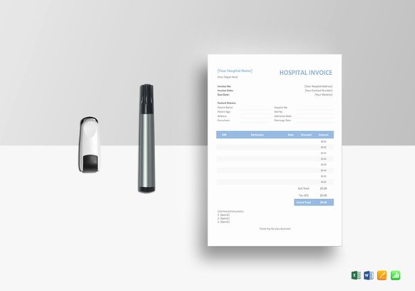 Medical Records Invoice Template New 16 Medical Invoice Templates Doc Pdf