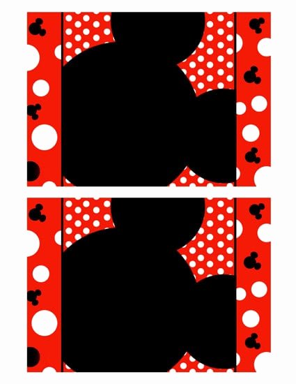 Mickey Mouse Birthday Card Template Beautiful Mickey Mouse Invitation Blank Template