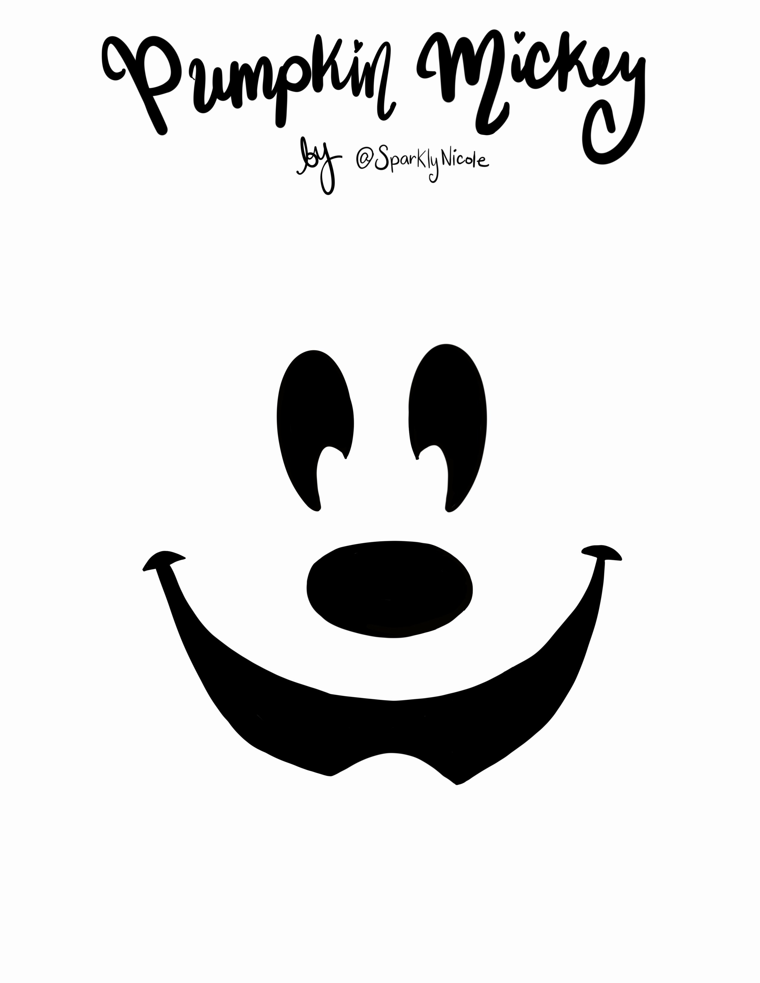 Mickey Mouse Face Template Fresh Disneyland Mickey Pumpkin Carving Stencil Sparklyeverafter