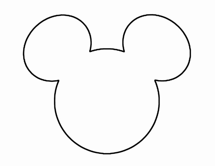 Mickey Mouse Face Template Fresh Outline Mickey Mouse Head Cliparts