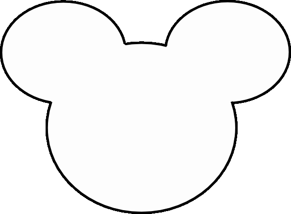 Mickey Mouse Face Template Luxury Mickey Mouse Head Silhouette Clipart 20 Free Cliparts