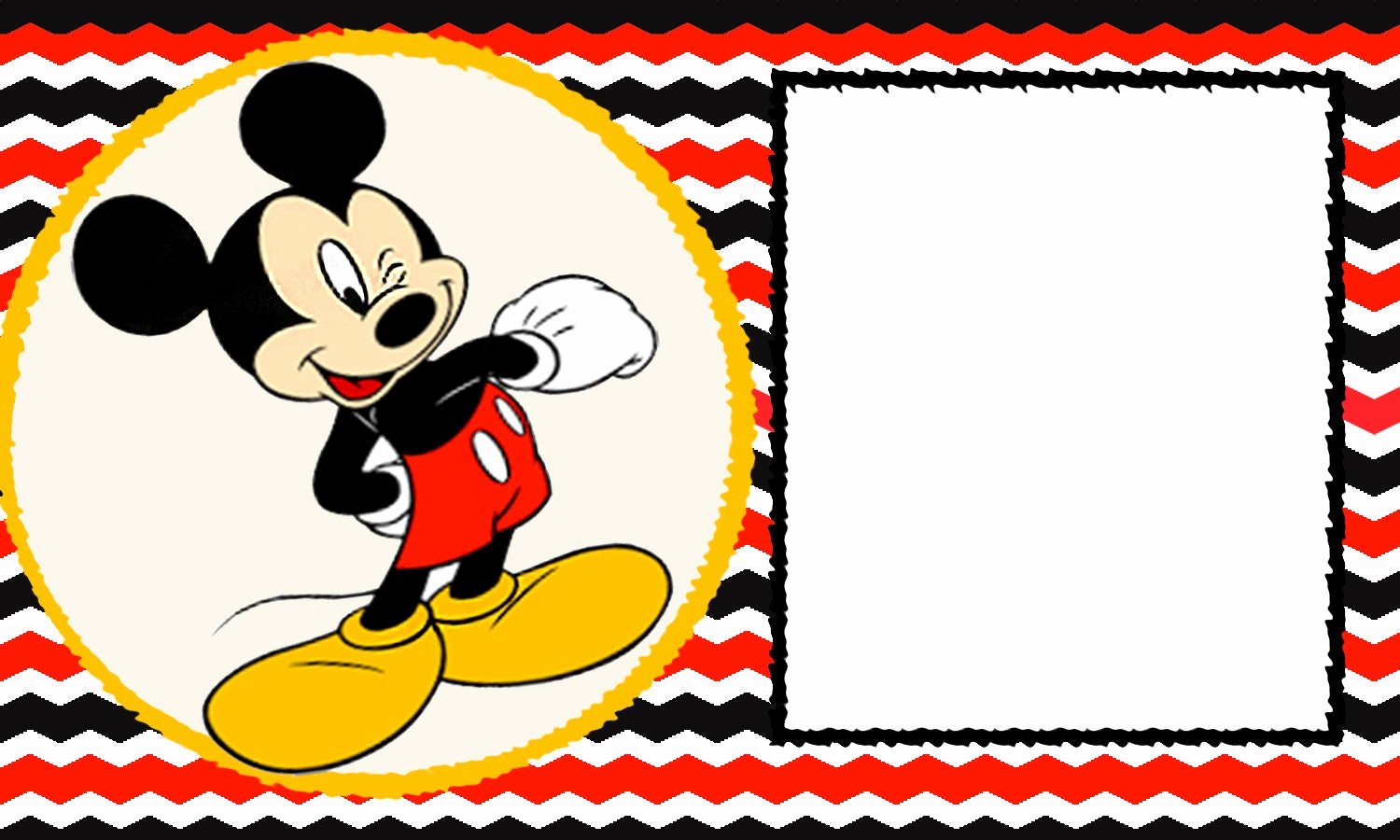mickey mouse birthday invitations