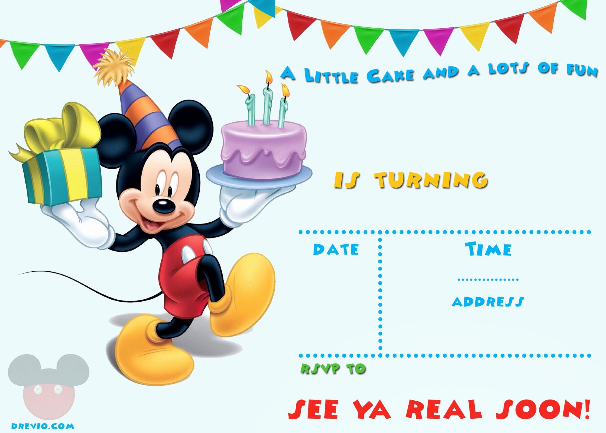 Mickey Mouse Invitations Templates New Free Printable Mickey Mouse Invitations Exclusive