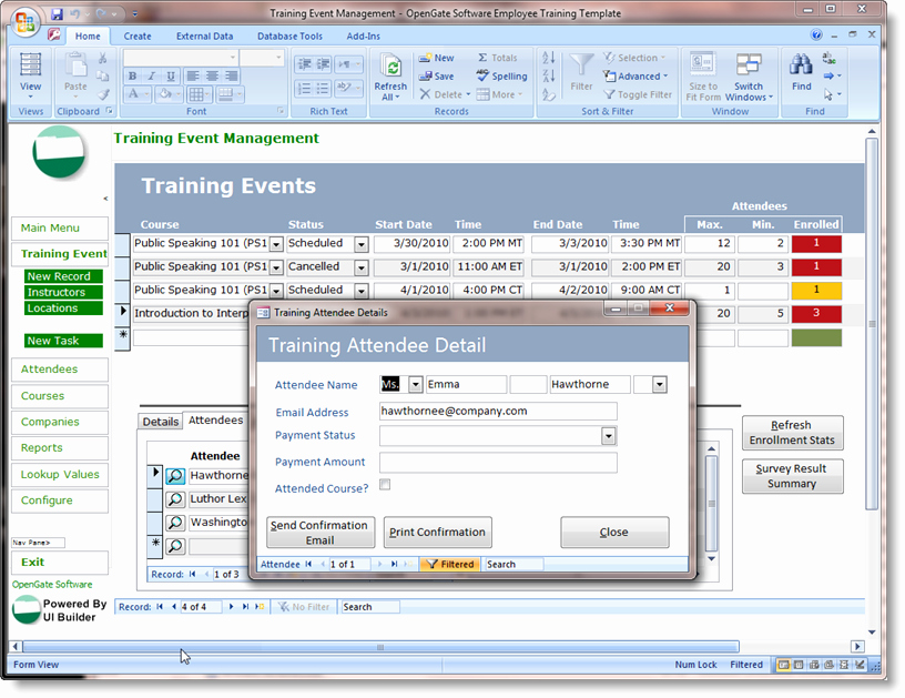 Microsoft Access Project Management Templates New Microsoft Access Templates