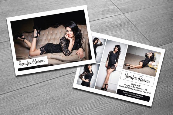 Model Comp Card Examples New Modeling P Card Template Fashion Model P Card