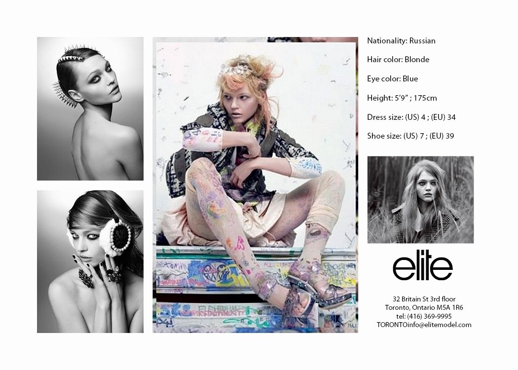 Model Comp Card Template Free New Second Semester Fashion Arts Creative Suite Applications Model P Card assignment Back