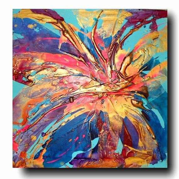Modern Abstract Flower Paintings Awesome original Flower Art by Caroline ashwood Textured and