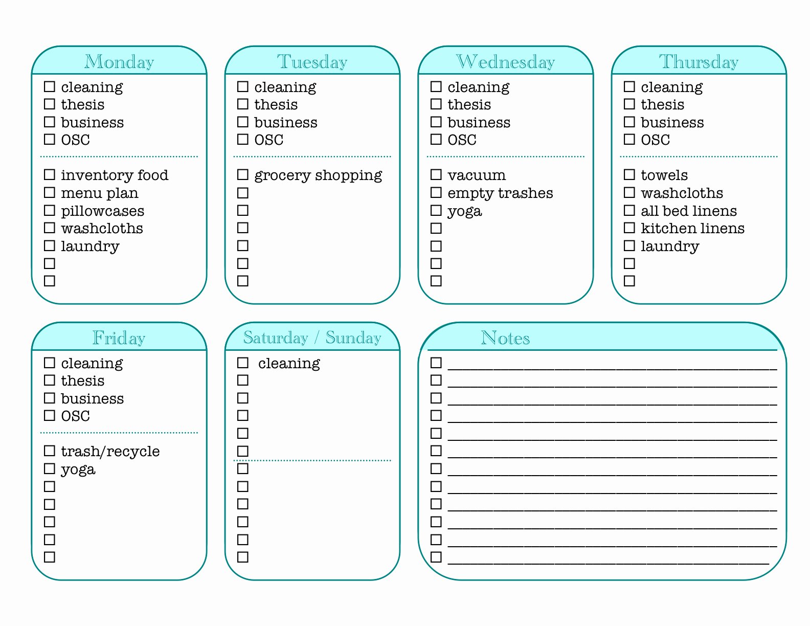 Monthly Chore Chart Template Inspirational Sk Studios Homemaking Weekly Chore Tracker