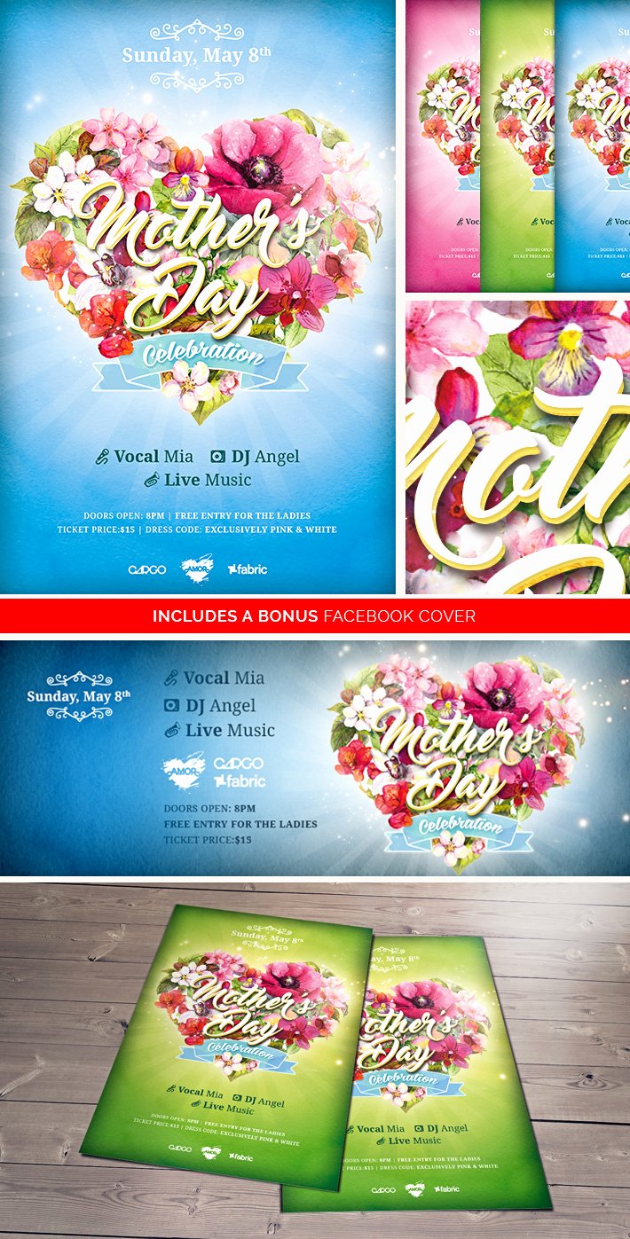 Mother Day Flyer Template Free Beautiful Mother’s Day Celebration Free Psd Flyer Template On Behance