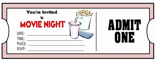 Movie Ticket Template for Word Best Of Movie Ticket Template Free Download Clipart Best