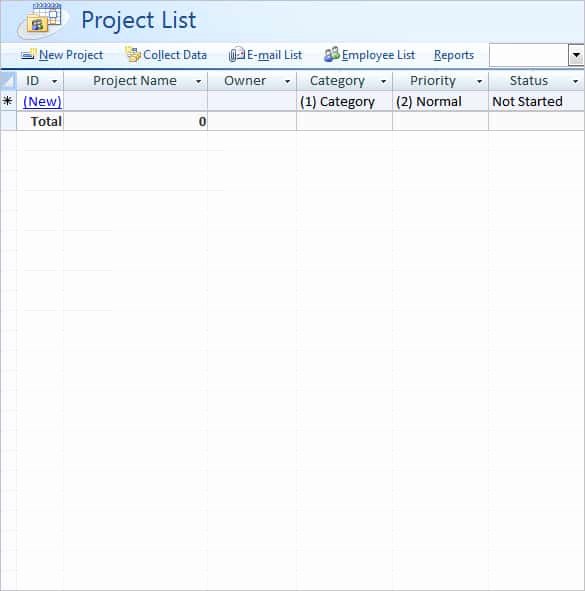 Ms Access Project Management Template Best Of 29 Microsoft Access Templates