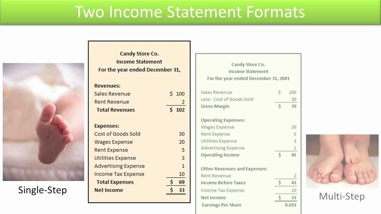 Multi Step Income Statement Elegant Preparing Single and Multi Step In E Statements Slides 1 18