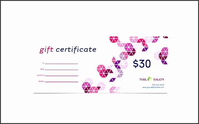 Nail Salon Gift Certificate Template Unique 8 Gift Certificate Template In Word Sampletemplatess