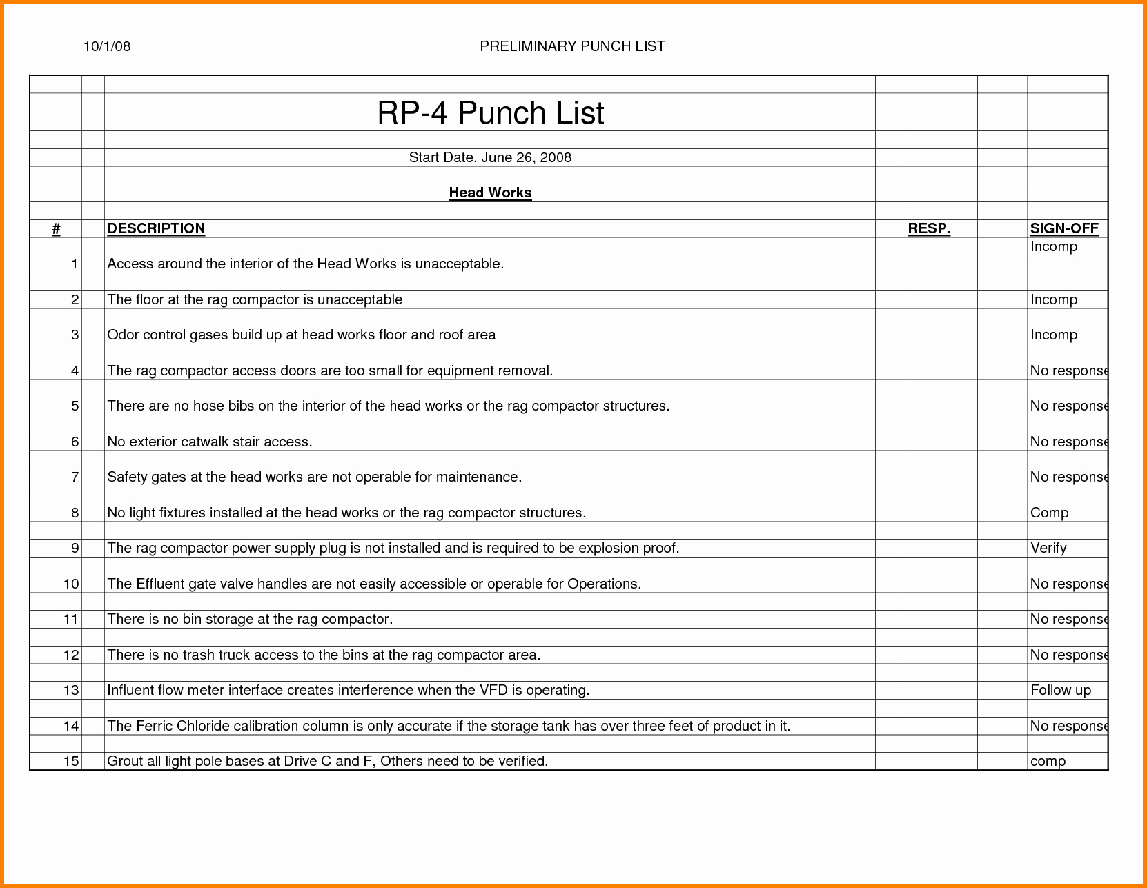 New Construction Punch List Template Best Of Punch List forms – Emmamcintyrephotography