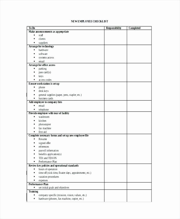 New Hire Checklist Excel Elegant New Employee orientation Checklist Excel Training Record Template In Excel Safety orientation