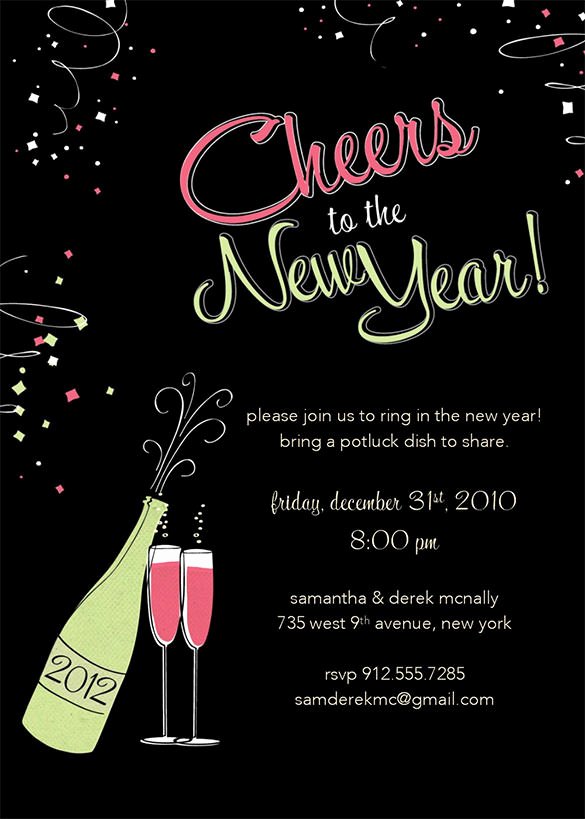 New Year Cards Templates New 28 New Year Invitation Templates – Free Word Pdf Psd Eps Indesign format Download