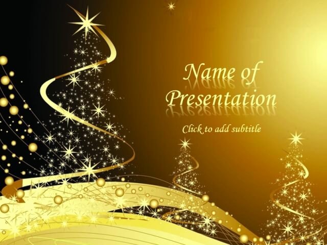New Year Powerpoint Templates Elegant New Year theme Of Powerpoint with A Gold Background and New Year Reasons