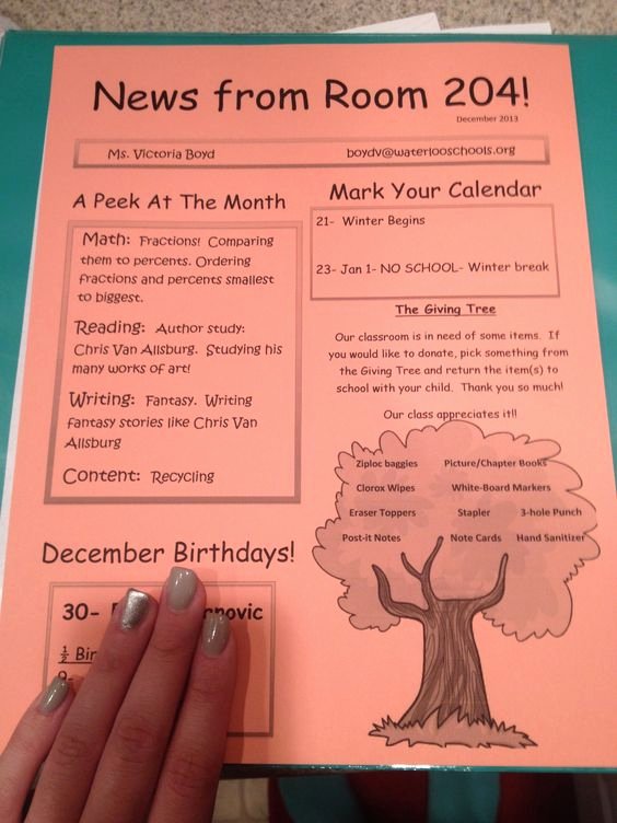 Newsletter Examples for Students Fresh Simple Basic Classroom Newsletter Students Could Create