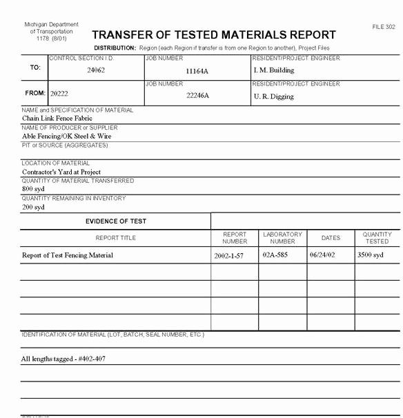 Non Conforming Material Report Inspirational 105 07 Handling and Transporting Materials Mdot Wiki