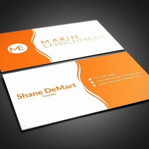 Non Profit Business Cards Awesome Non Profit Business Card Clean and Colorful
